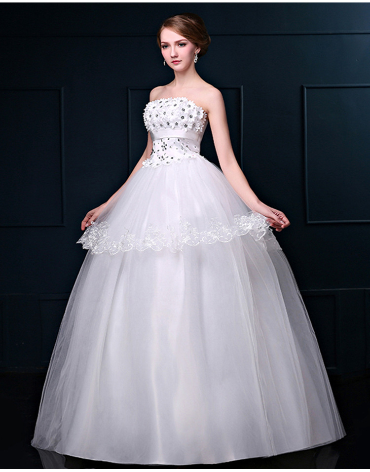 WDDH1647  white bride wedding dress